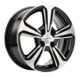 Легковой диск Khomen Wheels KHW1502 6x15 4x100 ET45 54,1 Black-FP